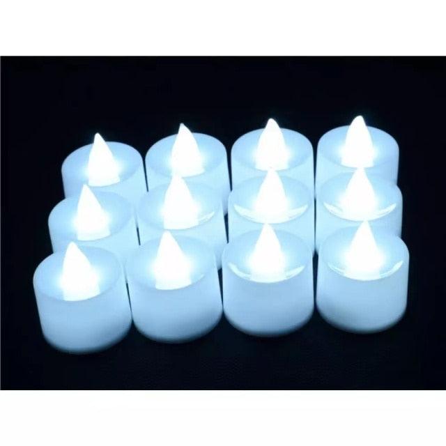 Color Glow Flameless LED Tea Lights (12-Pack)