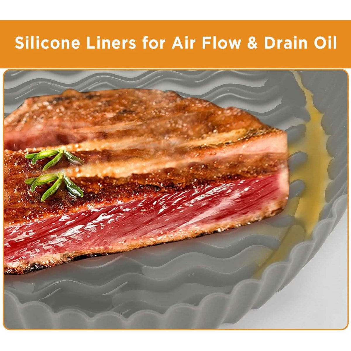 Reusable Silicone Air Fryer Liners (2-Pack)