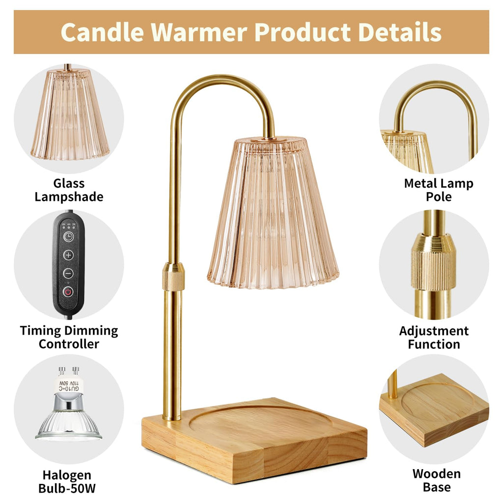 Amber Glow Candle Warmer Lamp