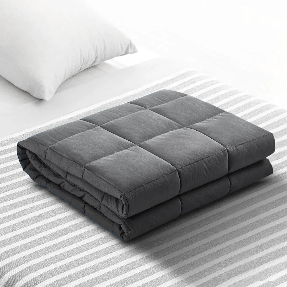 Weighted Blanket Adult 5KG Heavy Gravity Blankets Microfibre Cover